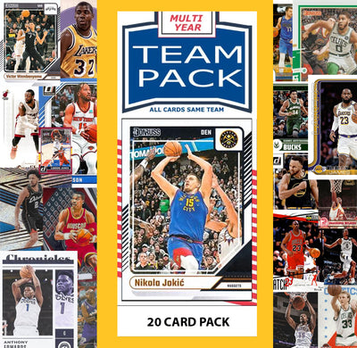 20 Card Multiyear Team Pack Denver Nuggets 2025 2026 2024 Topps Panini Nikola Jokic