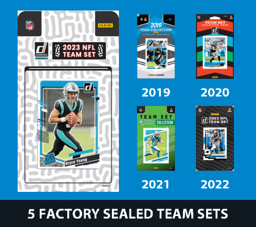 2023 Donruss Carolina Panthers Team Set MultiPack 2023 2022 2021 2020 2019 Bryce Young