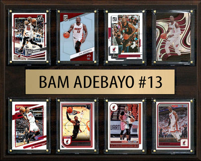Bam Adebayo 8 Card Plaque Donruss Hoops Fleer 2025 2024 Miami Heat