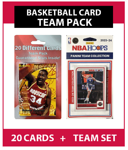 Houston Rockets Hakeem Olajuwon 20 Cards + 2023-24 HOOPS Team Set Thompson