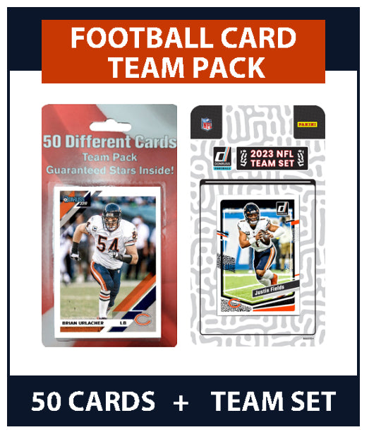 Chicago Bears Team Pack 50 Cards Urlacher + 2023 Donruss Team Set
