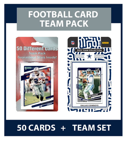 Dallas Cowboys Team Pack 50 Cards Emmit Smith + 2023 Donruss Team Set