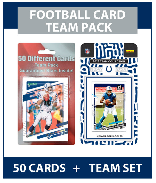 Indianapolis Colts Team Pack 50 Cards Manning + 2023 Donruss Team Set Richardson RC