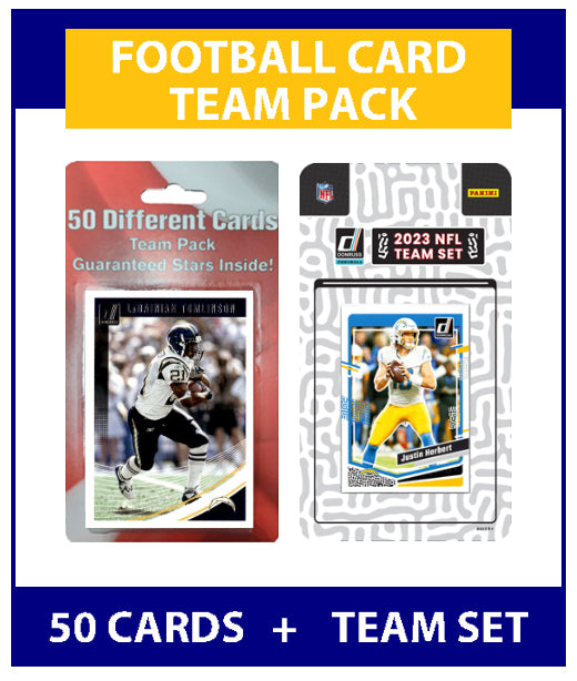 Los Angeles Chargers Team Pack 50 Cards Tomlinson + 2023 Donruss Team Set Herbert