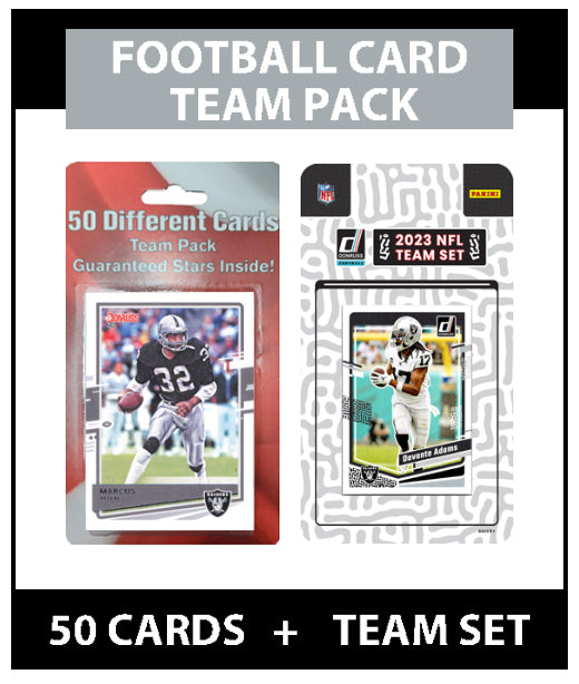 Las Vegas Raiders Team Pack 50 Cards Marcus Allen + 2023 Donruss Team Set