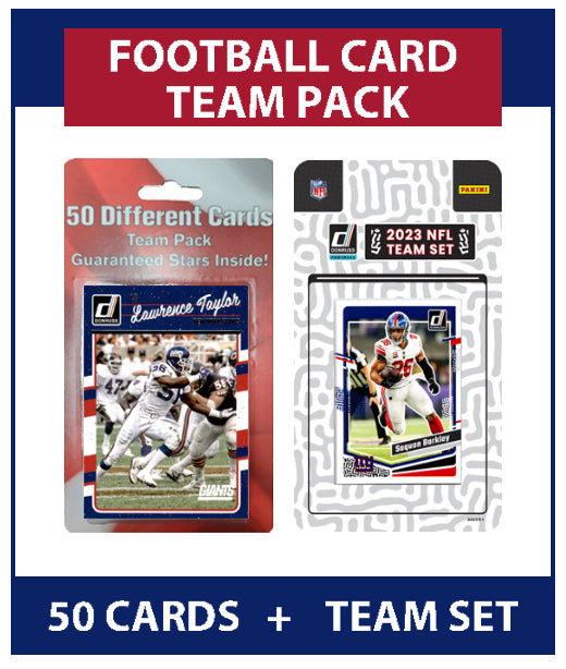 New York Giants Team Pack 50 Cards Lawrence Taylor + 2023 Donruss Team Set