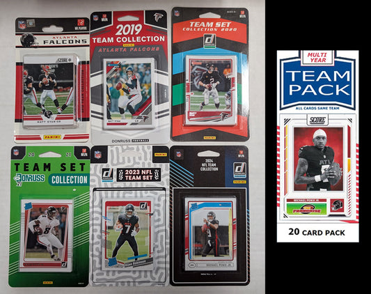 Donruss Atlanta Falcons Team Sets 2024 2023 2021 2019 2020 2012 + Multiyear Pack 2025 Penix