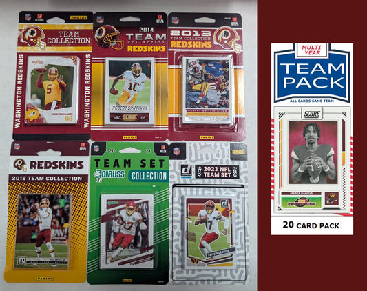Donruss Washington Commanders Team Sets 2024 2023 2021 2019 2016 + Multiyear Pack 2025 Jayden Daniels