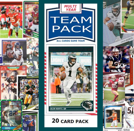 20 Card Team Pack Philadelphia Eagles 2025 Score 2024 Donruss Jalen Hurts