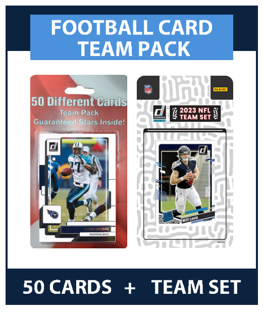 Tennessee Titans Team Pack 50 Cards + 2023 Donruss Team Set Will Levis RC