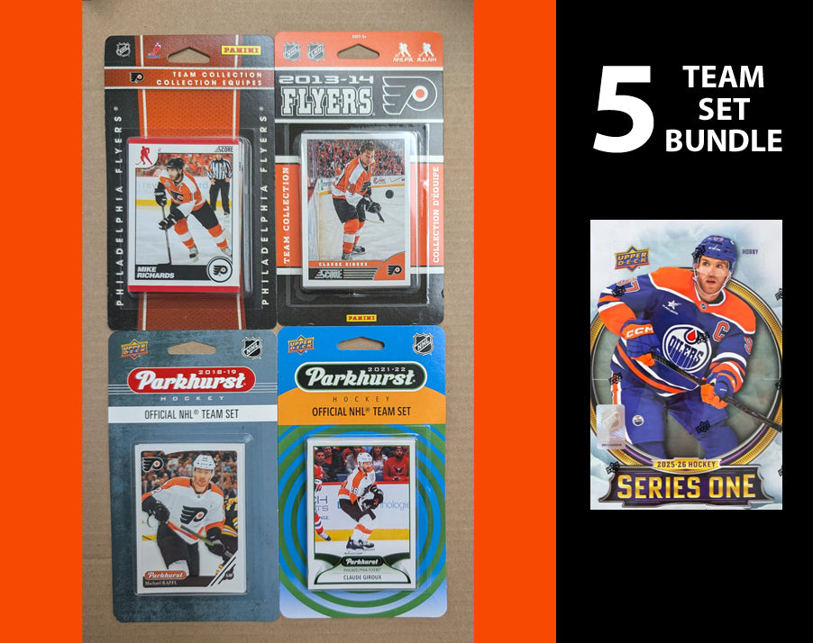 Philadelphia Flyers 5 Parkhurst Upper Deck Team Sets 2025-26 2022 2021 2020 2019 2013-14 2010-11py) (Copy)