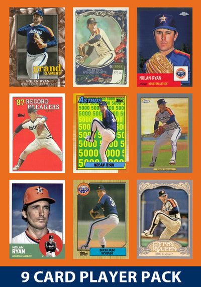 Nolan Ryan Houston Astros 9 Card Legend Pack Topps 2025 2024 2023 Bowman