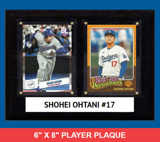 Shohei Ohtani LA Dodgers 2024 Topps Heritage Card Plaque 6x8