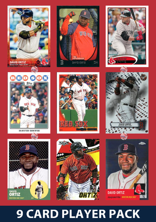 David Ortiz Boston Red Sox 9 Card Legend Pack 2023 2024 Topps Bowman 2025 2024 2023