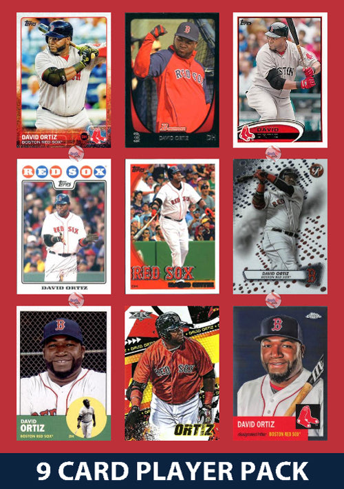 David Ortiz Boston Red Sox 9 Card Legend Pack Topps Bowman