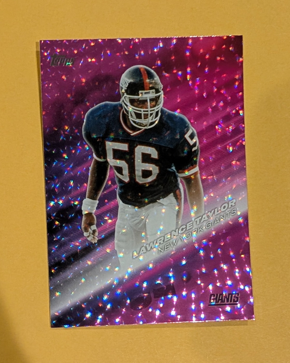 2026 Topps Football Lawrence Taylor Greats of the Game #GOTG-16 Pink Crackle Foil