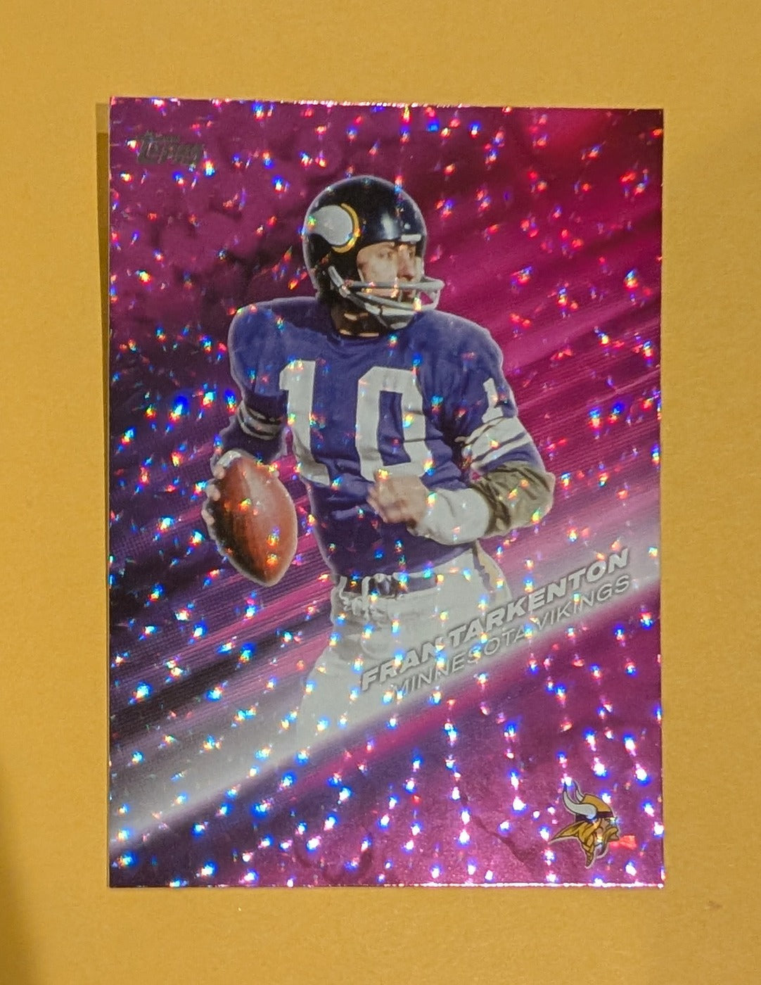2026 Topps Football Fran Tarkenton Greats of the Game #GOTG-22 Pink Crackle Foil