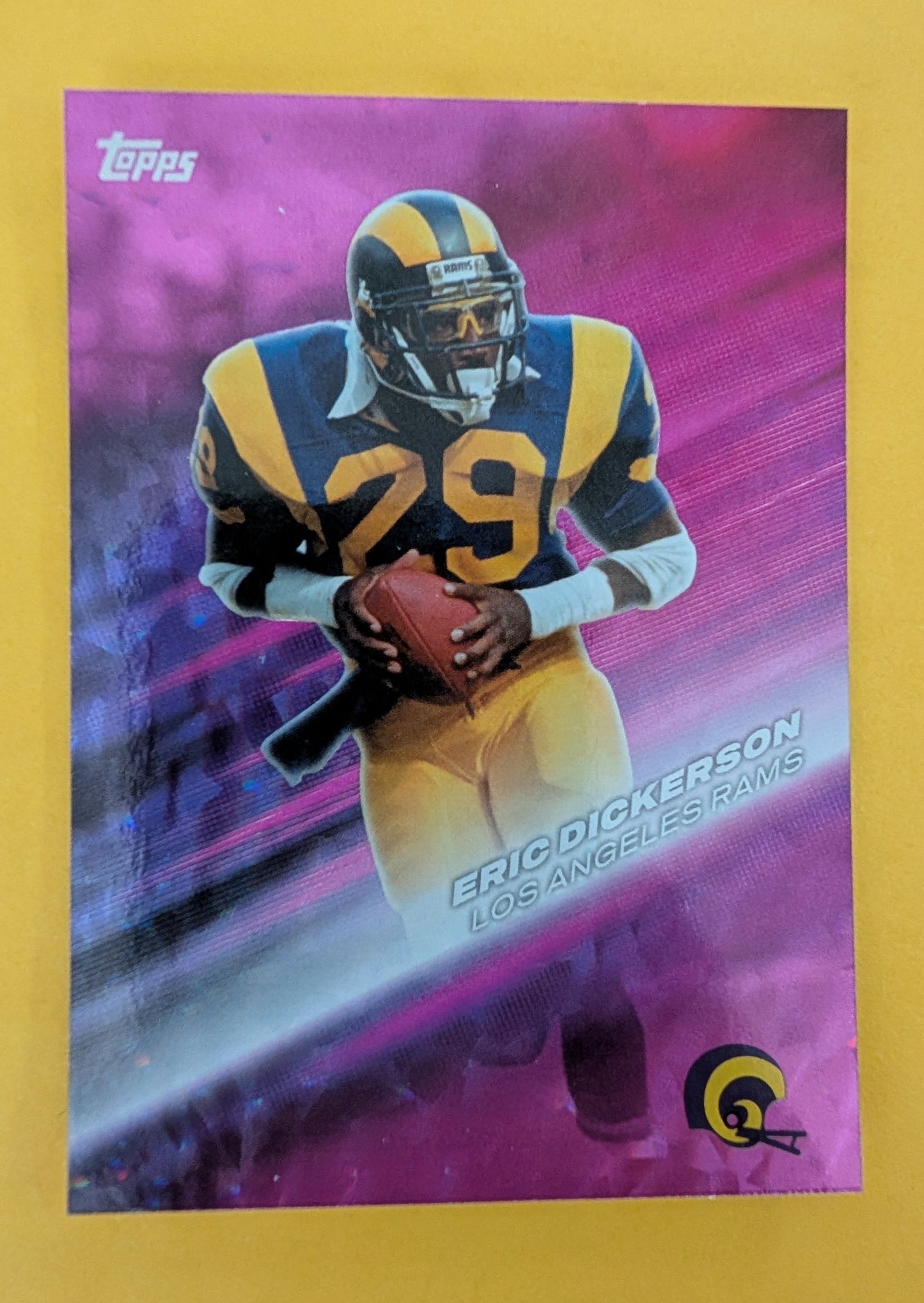Eric Dickerson GOTG-25 2026 Topps Football Greats of the Game Pink Crackle Foil