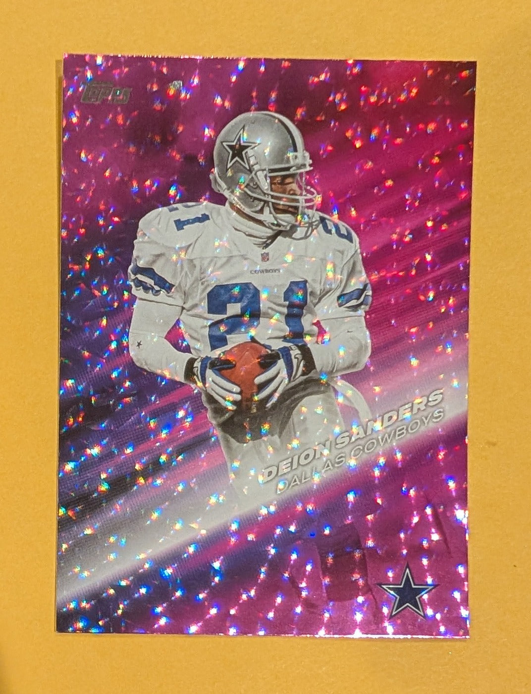 2026 Topps Football Deion Sanders Greats of the Game #GOTG-5 Pink Crackle Foil