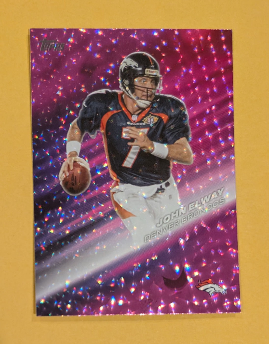 2026 Topps Football John Elway Greats of the Game #GOTG-9 Pink Crackle Foil