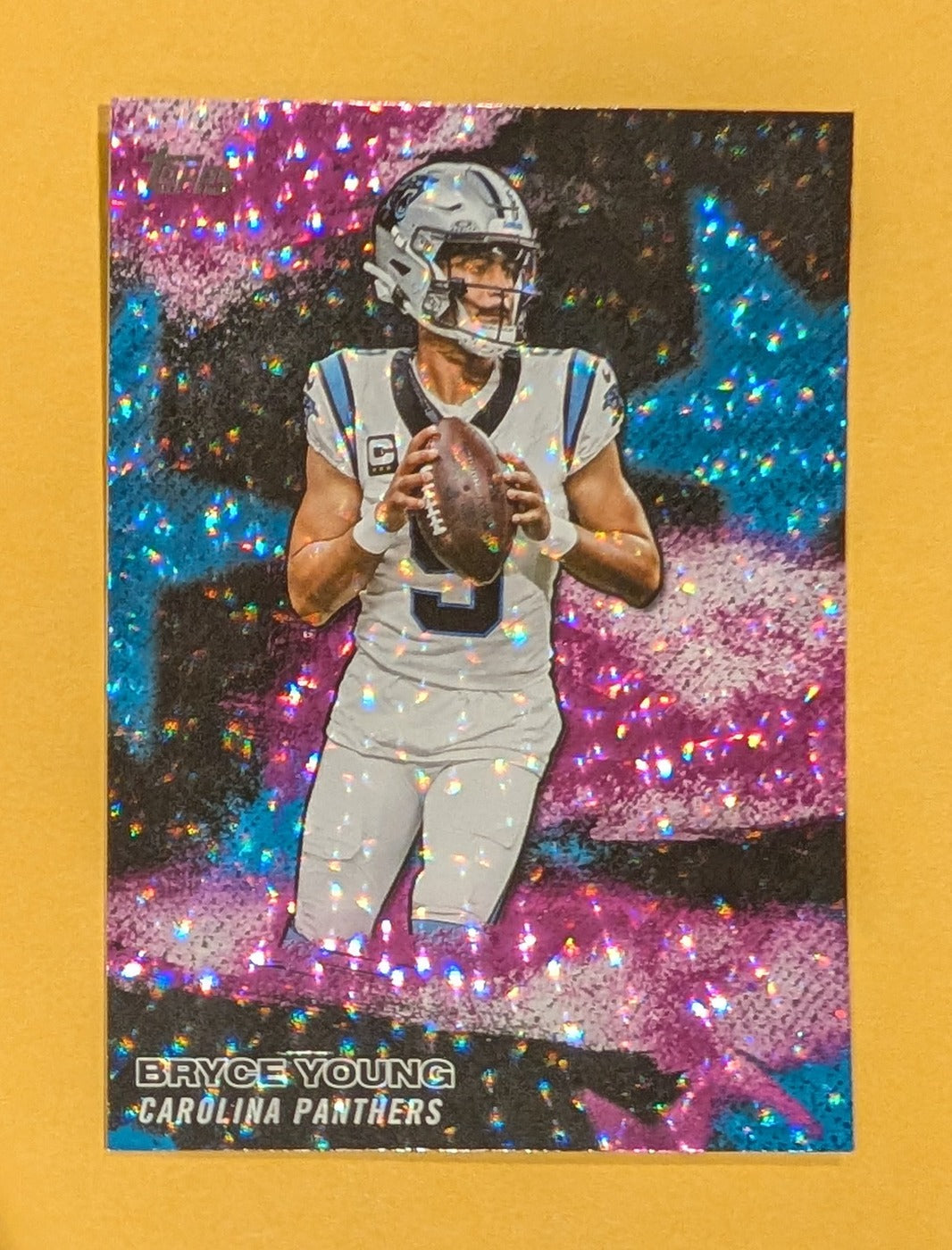 2026 Topps Football Bryce Young NFL Stars #NFLS-12 Pink Crackle Foil