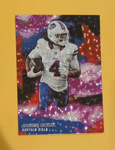 2026 Topps Football James Cook NFL Stars #NFLS-4 Pink Crackle Foil