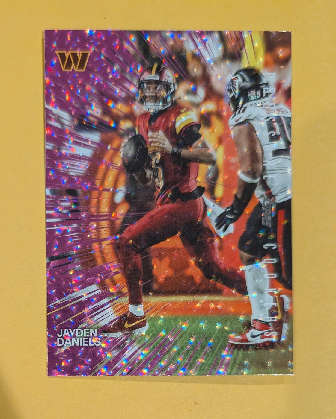 2026 Topps Football Jayden Daniels Pressure Cookers #PC-23 Pink Crackle Foil