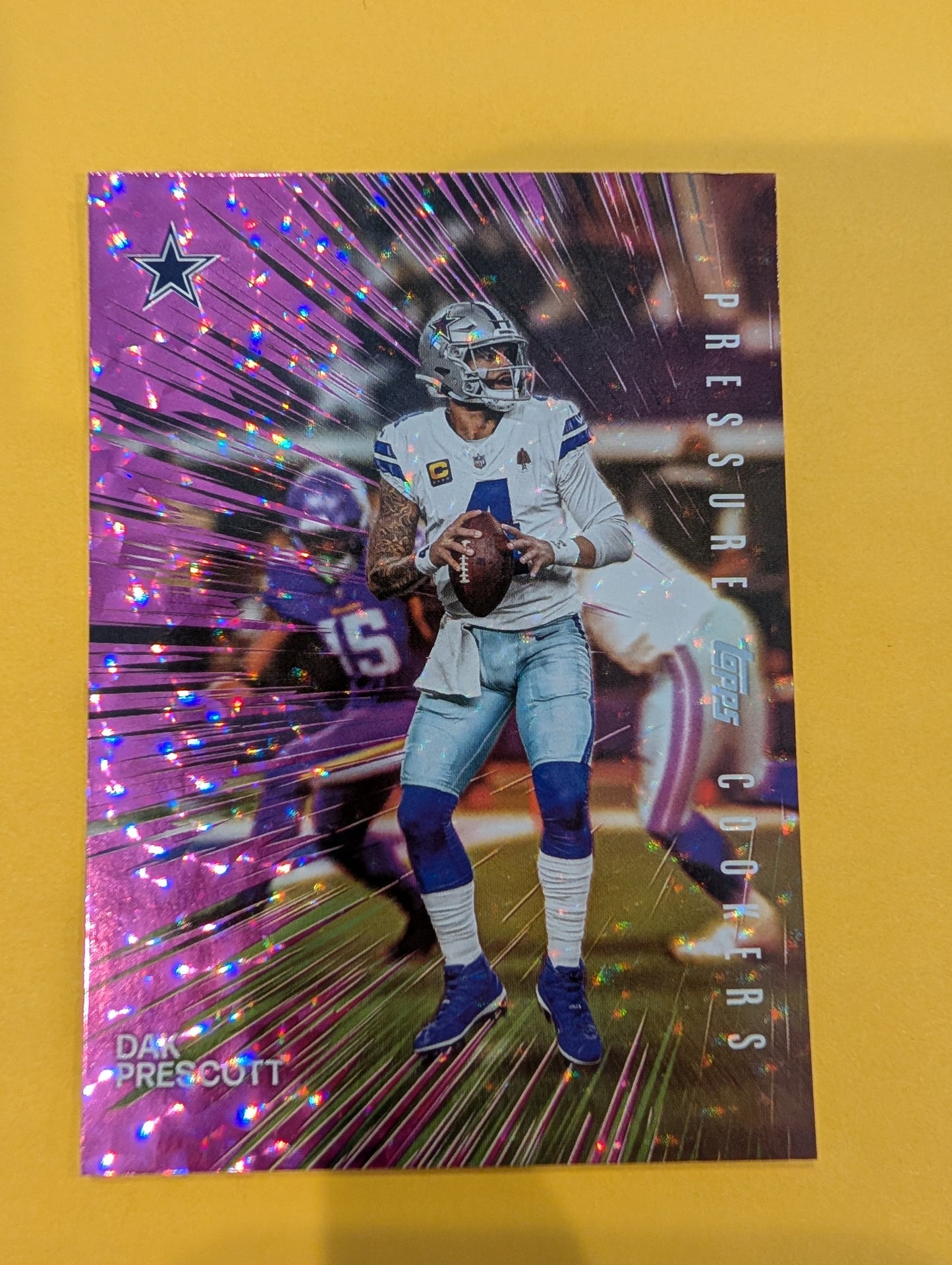 Dak Prescott PC-9 2026 Topps Football Pressure Cookers Pink Crackle Foil