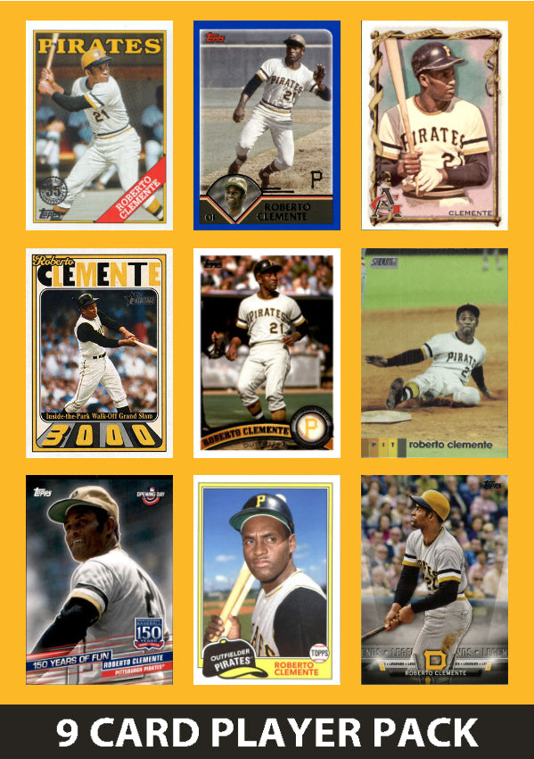 Roberto Clemente 9 Card Legend Pack 2025 2024 2023 2022 Topps Archives Ginter Pittsburgh Pirates