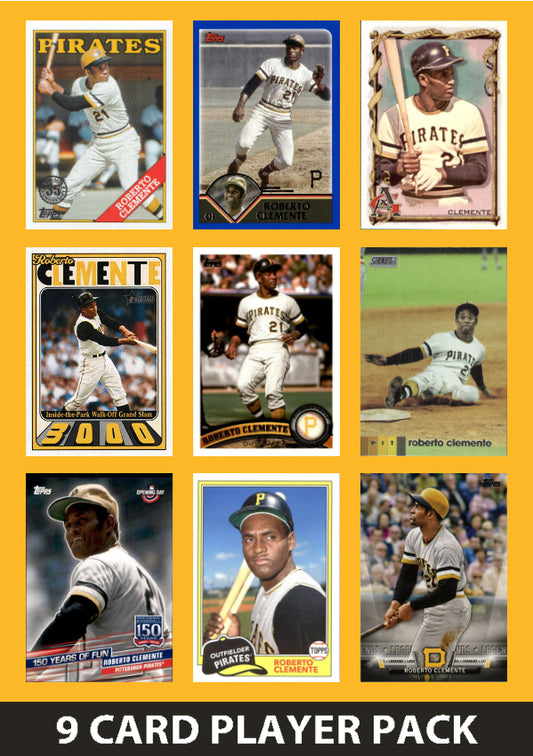 Roberto Clemente 9 Card Legend Pack 2023 2022 Topps Archives Ginter Pittsburgh Pirates