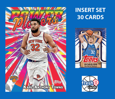 2025-26 Topps NBA Power Players Complete Set Cooper Flagg Wembanyama Giannis Tatum LeBron