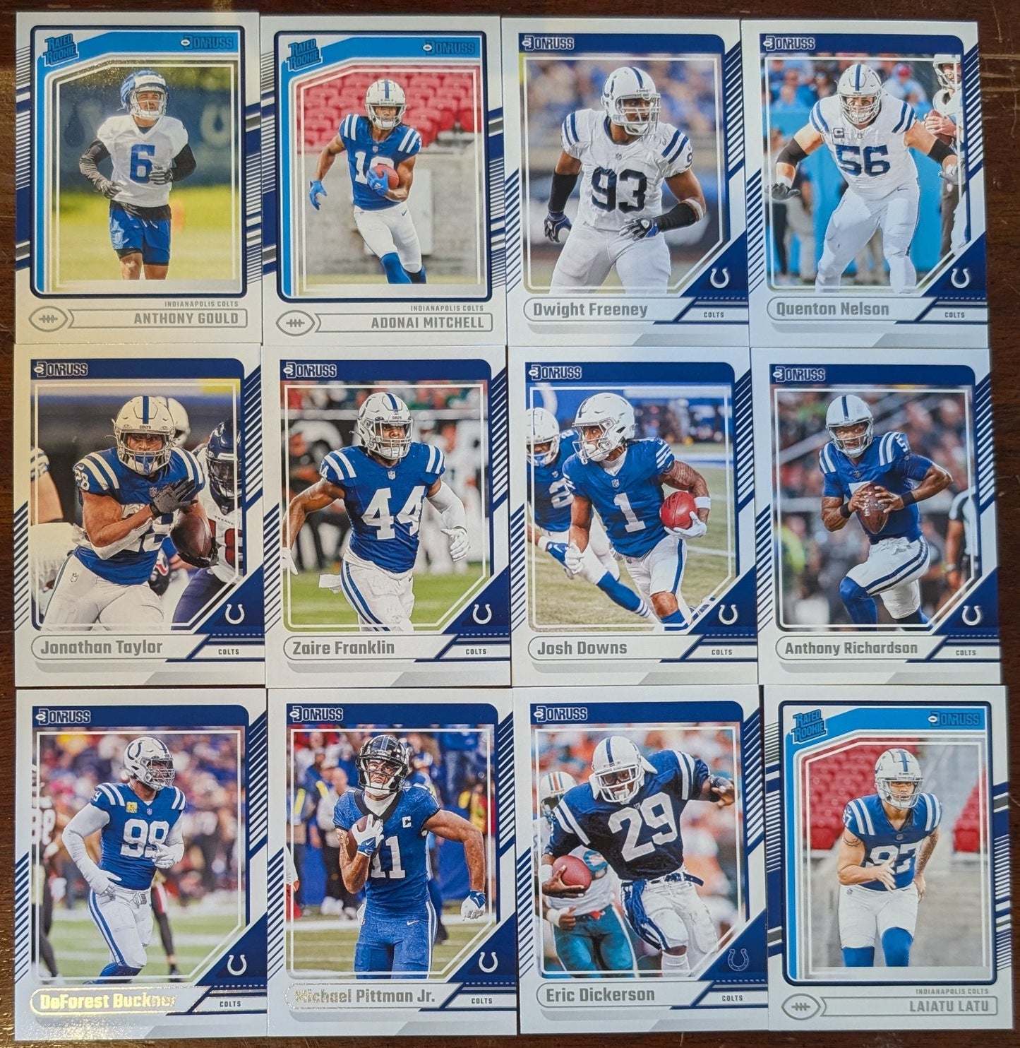 2024 Donruss Factory Sealed Indianapolis Colts NFL Team Set Richardson