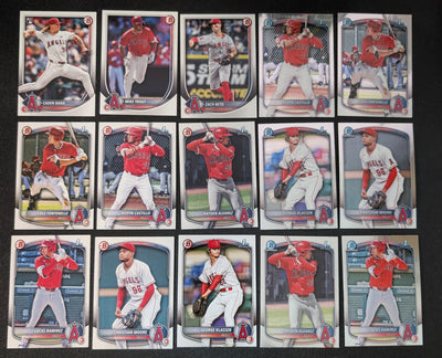 2025 BOWMAN Chrome + Paper Prospects Team Set BCP LA Angels Mike Trout Christian Moore