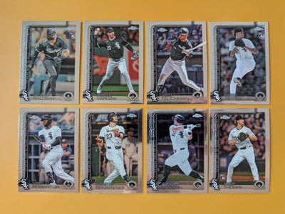 2025 Topps Chrome Baseball Team Set 8 Cards Chicago White Sox Baldwin RC