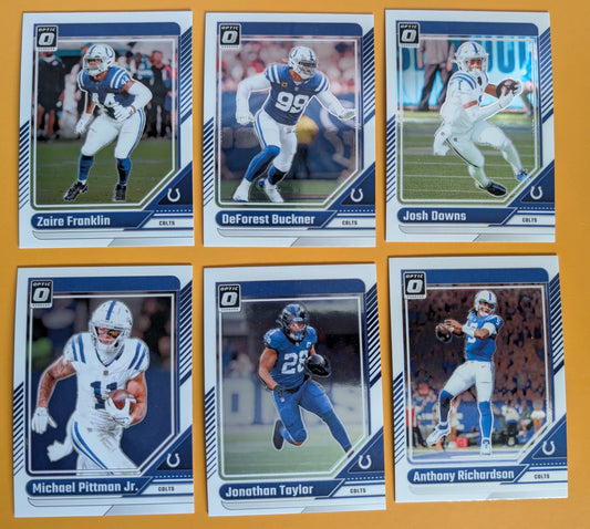 2024 Donruss Optic NFL Team Pack Indianapolis Colts Anthony Richardson