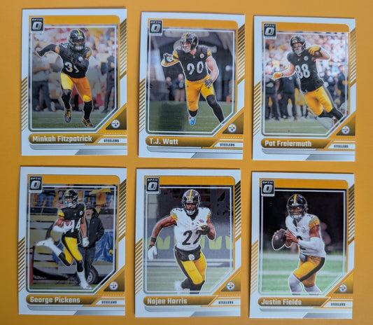 2024 Donruss Optic NFL Team Pack Pittsburgh Steelers TJ Watt