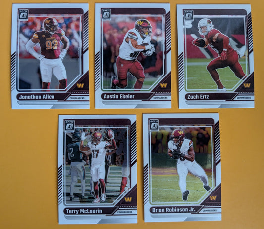2024 Donruss Optic NFL Team Pack Washington Commanders Terry mcLaurin