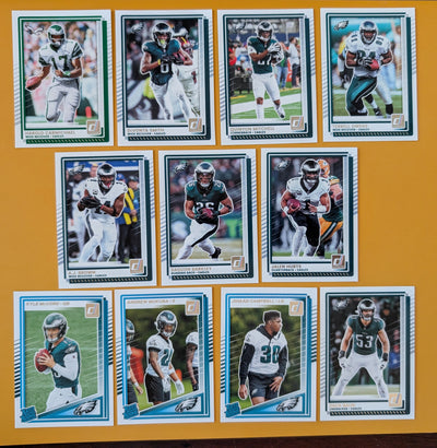 2025 Donruss NFL Factory Team Set + 20 Card Pack Philadelphia Eagles Hurts Barkley