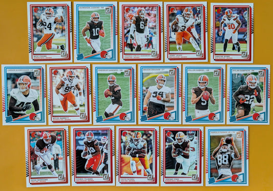 2025 Donruss NFL Team Set Cleveland Browns - Shedeur Sanders RC