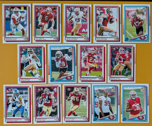 2025 Donruss NFL Team Set San Francisco 49ers - Purdy Kittle