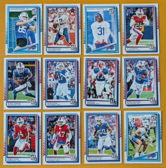 2025 Donruss NFL Team Set Buffalo Bills Josh Allen James Cook
