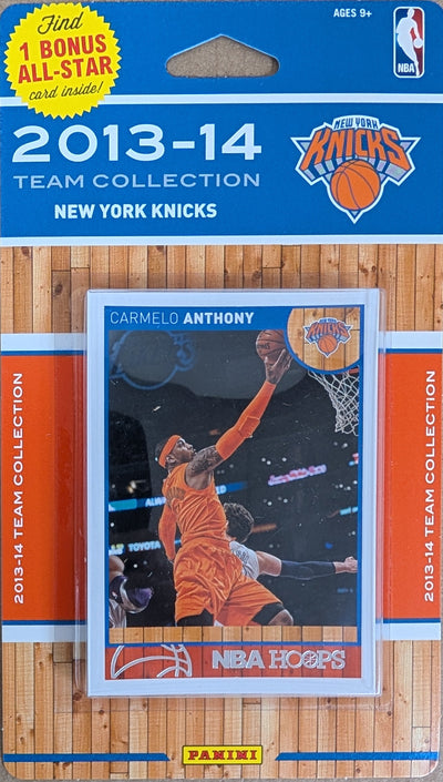 2013-14 NBA Hoops Factory Sealed NBA Team Set New York Knicks Carmelo Anthony