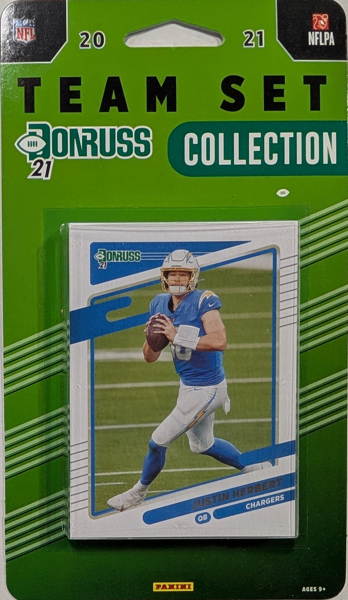 2021 Donruss Factory Sealed Los Angeles Chargers NFL Team Set Justin Herbert