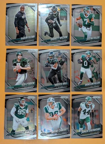 2025 Panini Prizm Team Pack New York Jets Breece Hall Garrett WIlson Aaron Glenn
