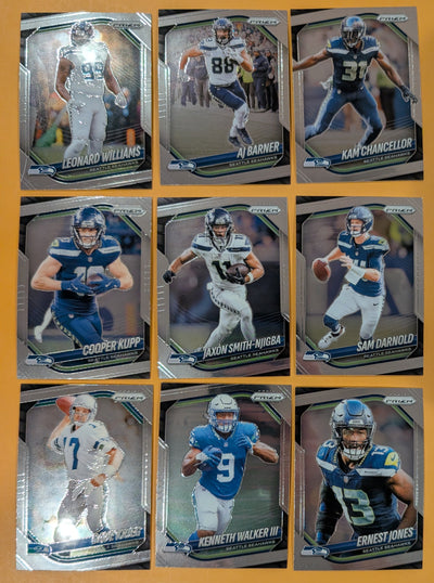 2025 Panini Prizm Team Pack Seattle Seahawks Sam Darnold Smith-Njigba Kupp
