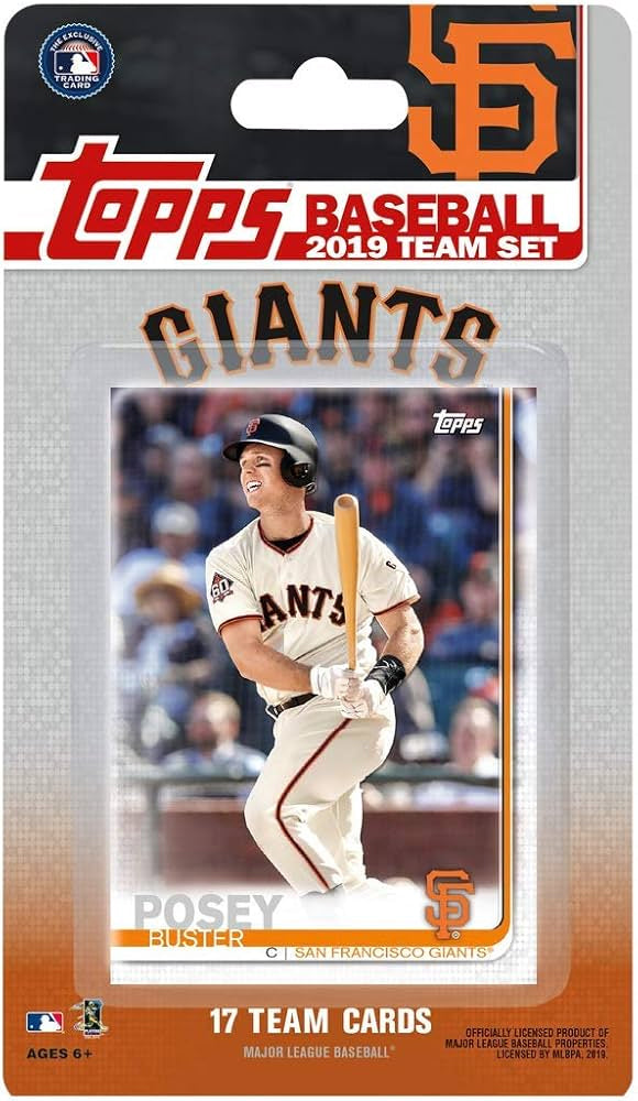 2019 Topps San Francisco Giants Factory Sealed Team Set Buster Posey Crawford