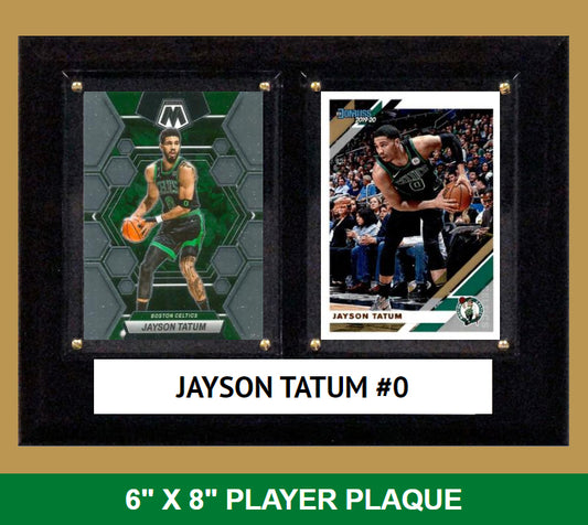 Jayson Tatum #0 Boston Celtics 2025 2023 2024 Donruss Hoops Card Plaque 6x8