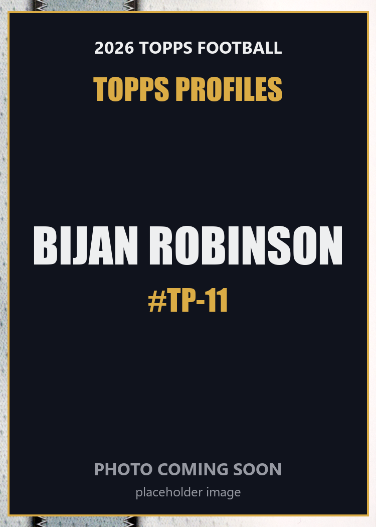2026 Topps Football Bijan Robinson Topps Profiles #TP-11