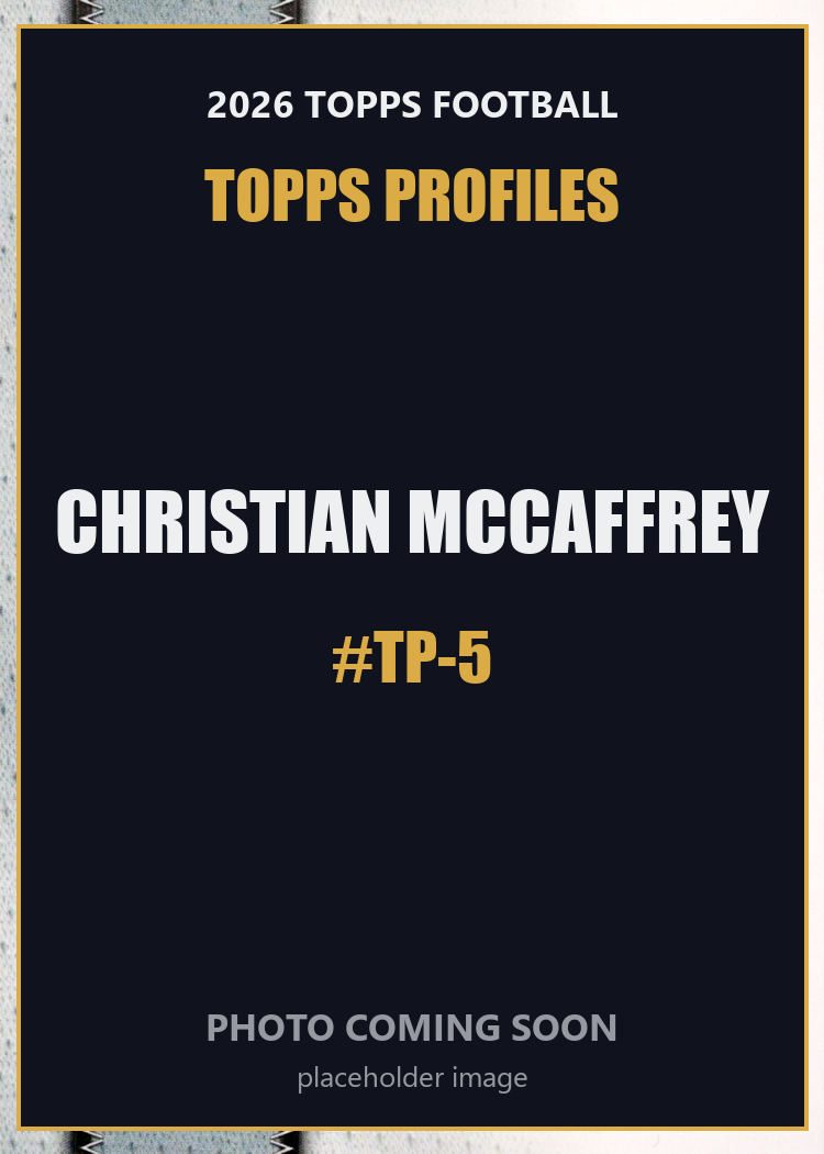 2026 Topps Football Christian McCaffrey Topps Profiles #TP-5