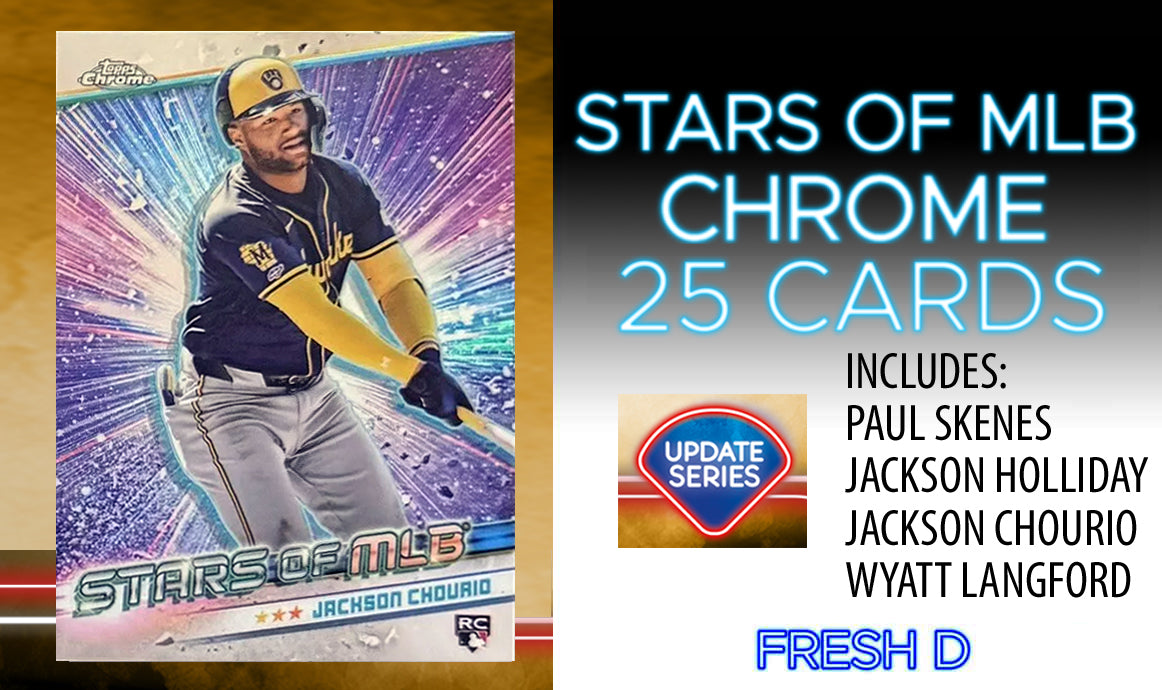 2024 Topps Update Stars of MLB CHROME Complete Set SMLBC Paul Skenes Holliday Chourio